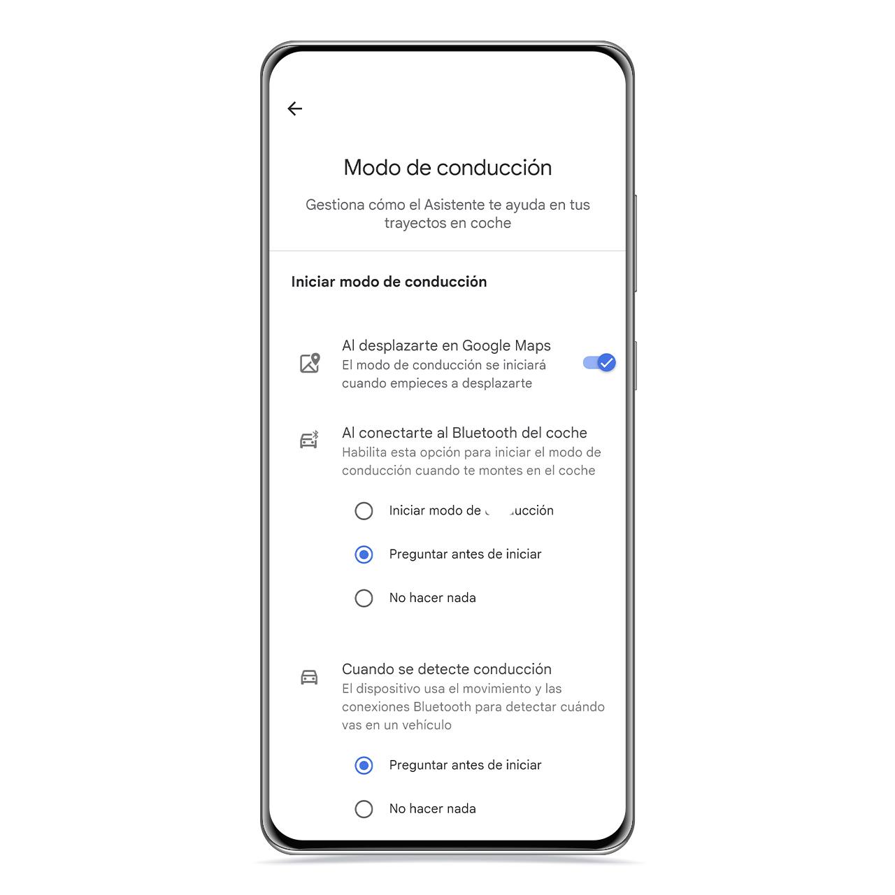 Modo de conducción de Assistant