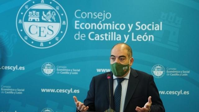 Lorenzo Amor, vicepresidente de la CEOE y presidente de ATA, esta mañana en Valladolid.