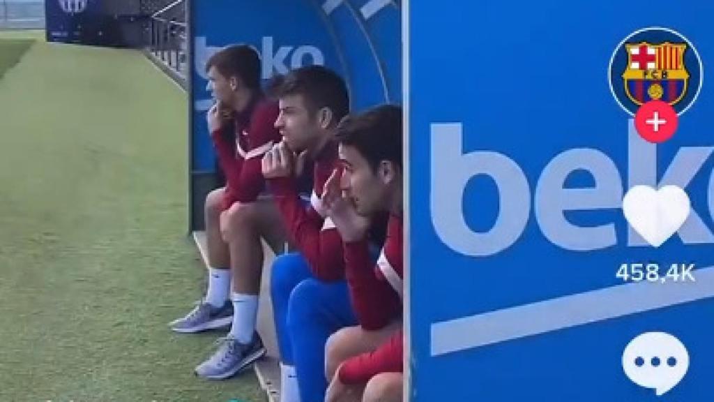 Una imagen de la cuenta de TikTok del Barça