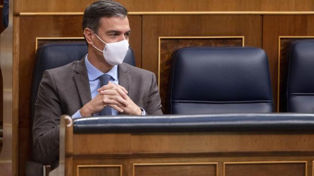 Pedro Sánchez, presidente del Gobierno, en el Congreso de los Diputados.