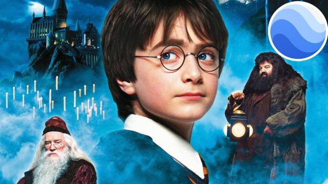 Póster de Harry Potter y la Piedra Filosofal.