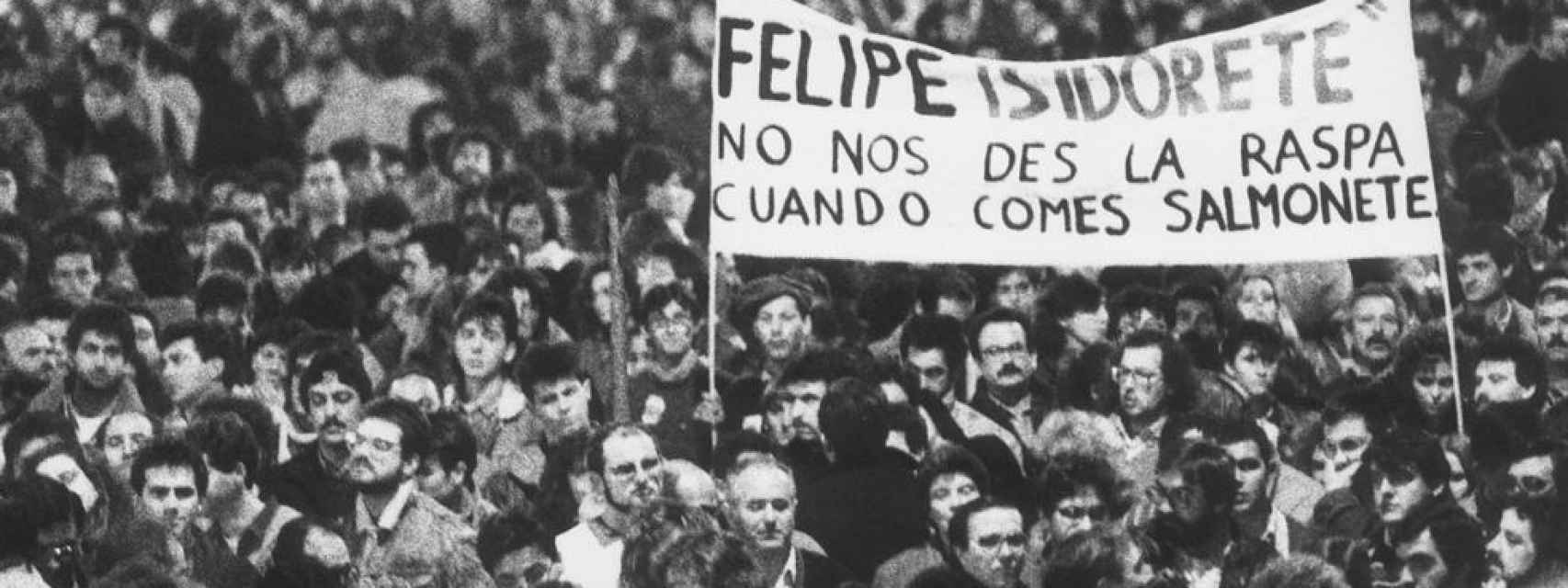 Imagen de la huelga general de 1988 que paralizó España.