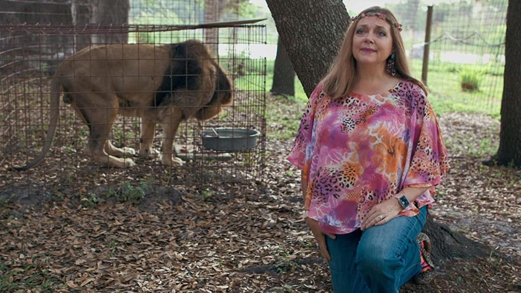 Carole Baskin en la primera temporada de 'Tiger King'.