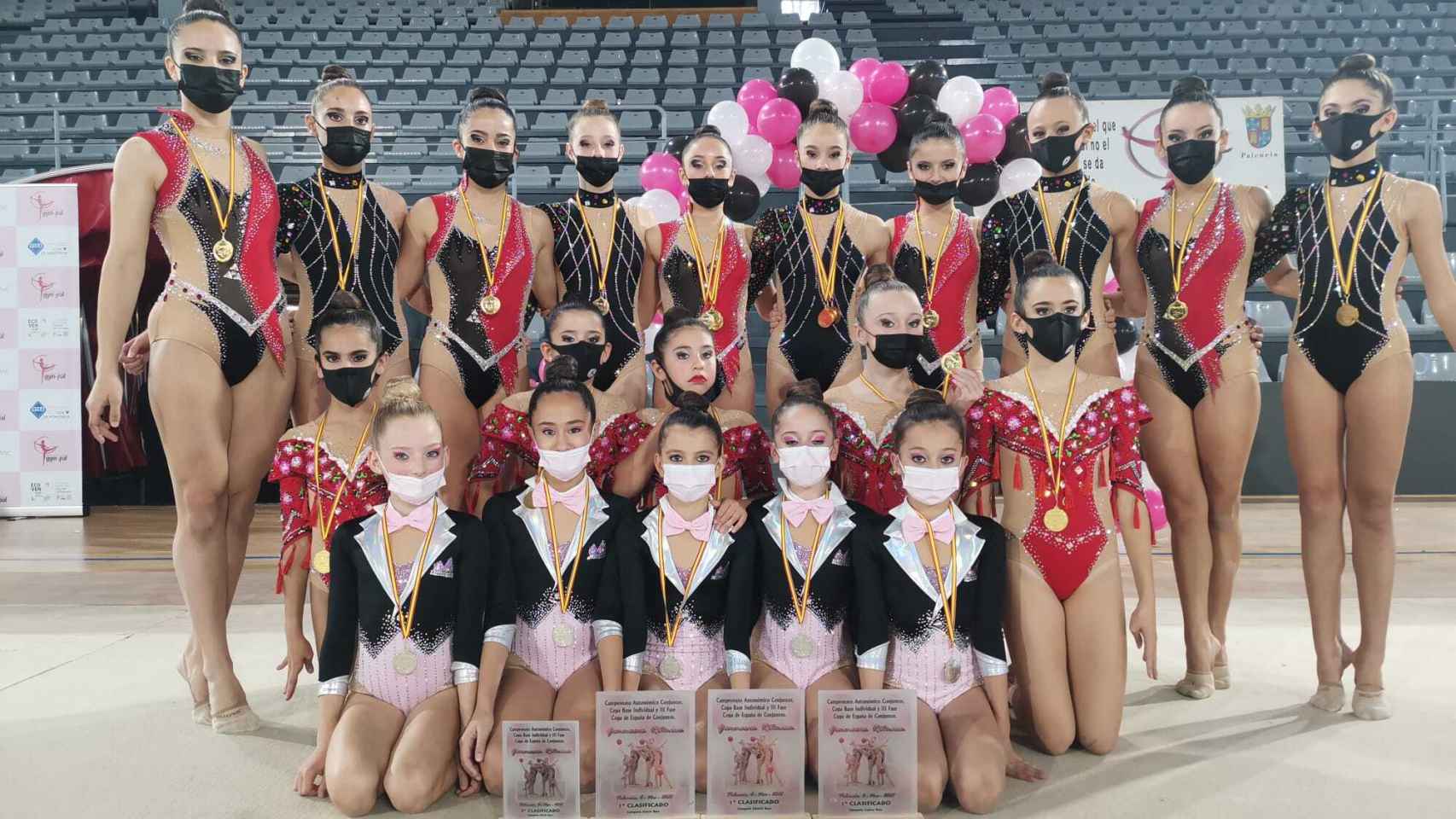Las gimnastas del CD La Victoria mostraron su potencial en Palencia