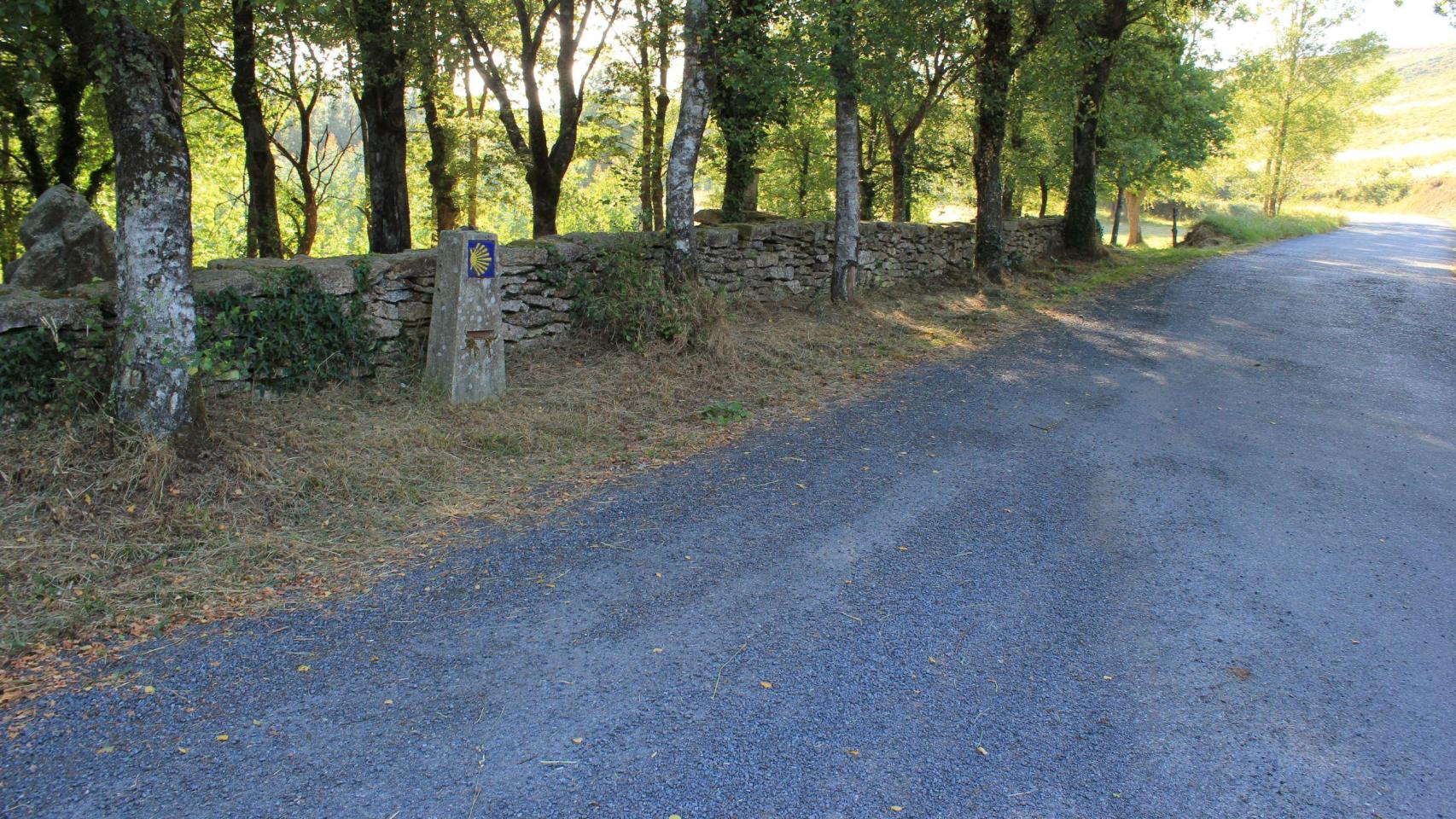 El Camino de Santiago a su paso por Palas de Rei.