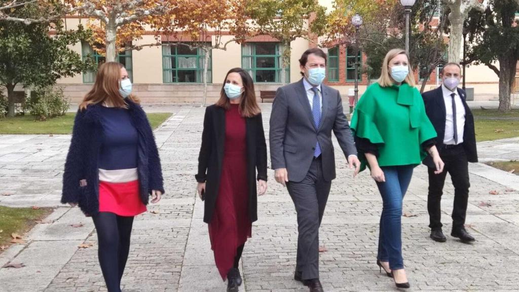 La  ministra durante su visita a Valladolid