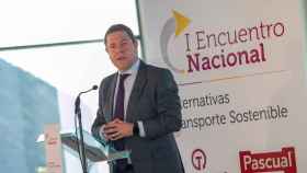 García-Page en el I Encuentro Nacional de Alternativas de Transporte Sostenible de Puertollano. Foto: JCCM