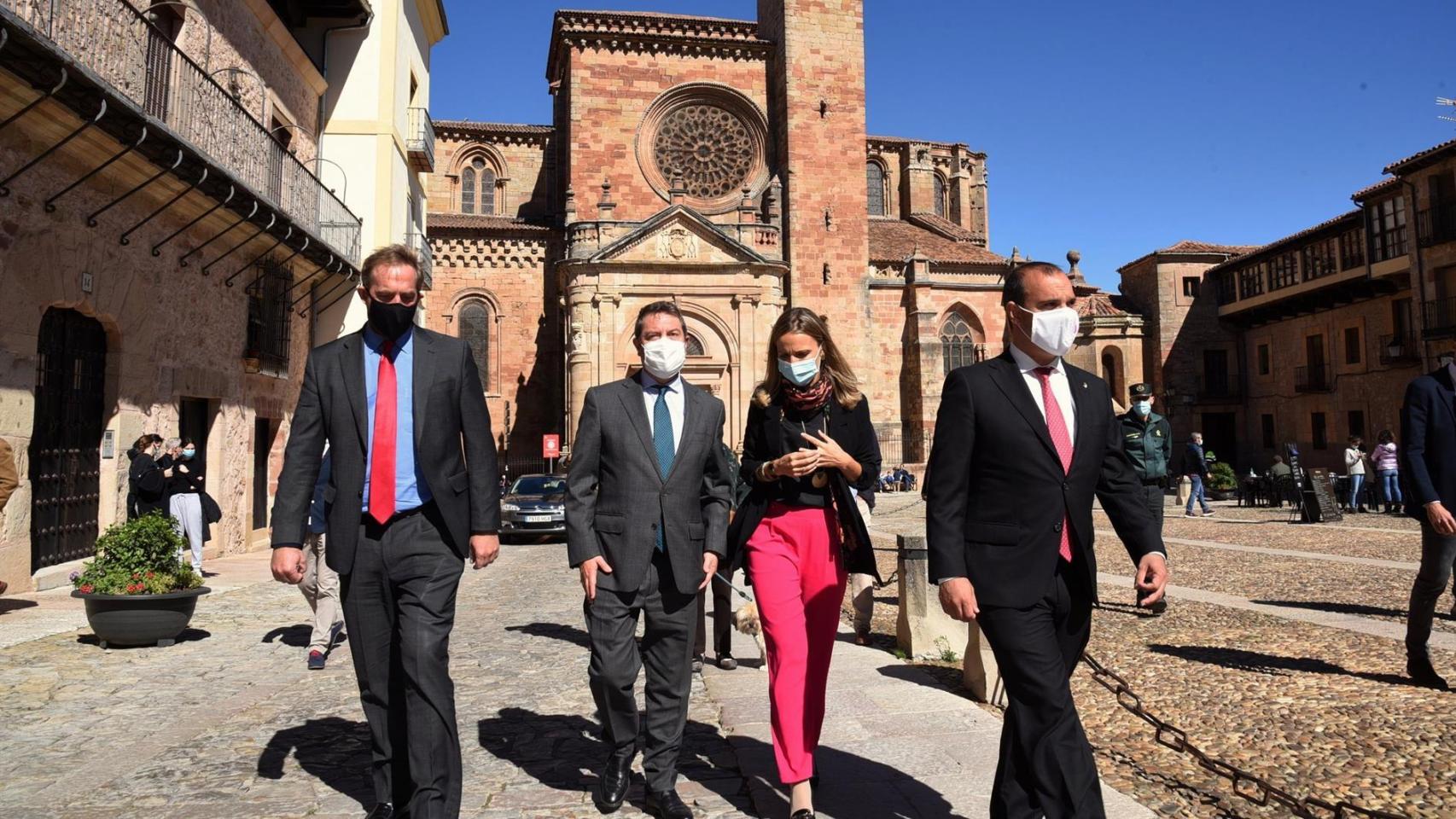 García-Page en una visita a Sigüenza