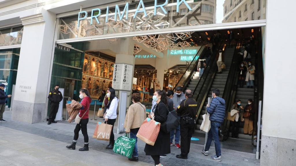 La entrada de Primark en la Gran Vía de Madrid.