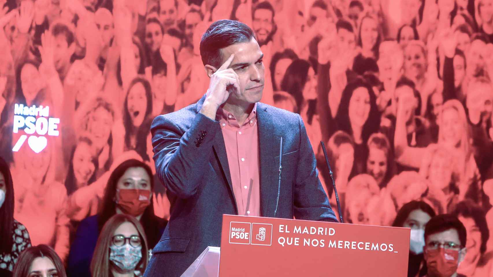 El presidente del Gobierno, Pedro Sánchez, interviene en la primera jornada del Congreso del PSOE-M.