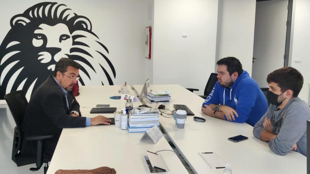 Antonio Lacasa, durante su charla con EL ESPAÑOL