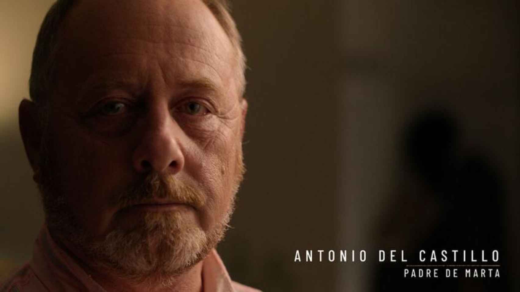 Imagen del padre de Marta del Castillo durante el documental de Netflix.