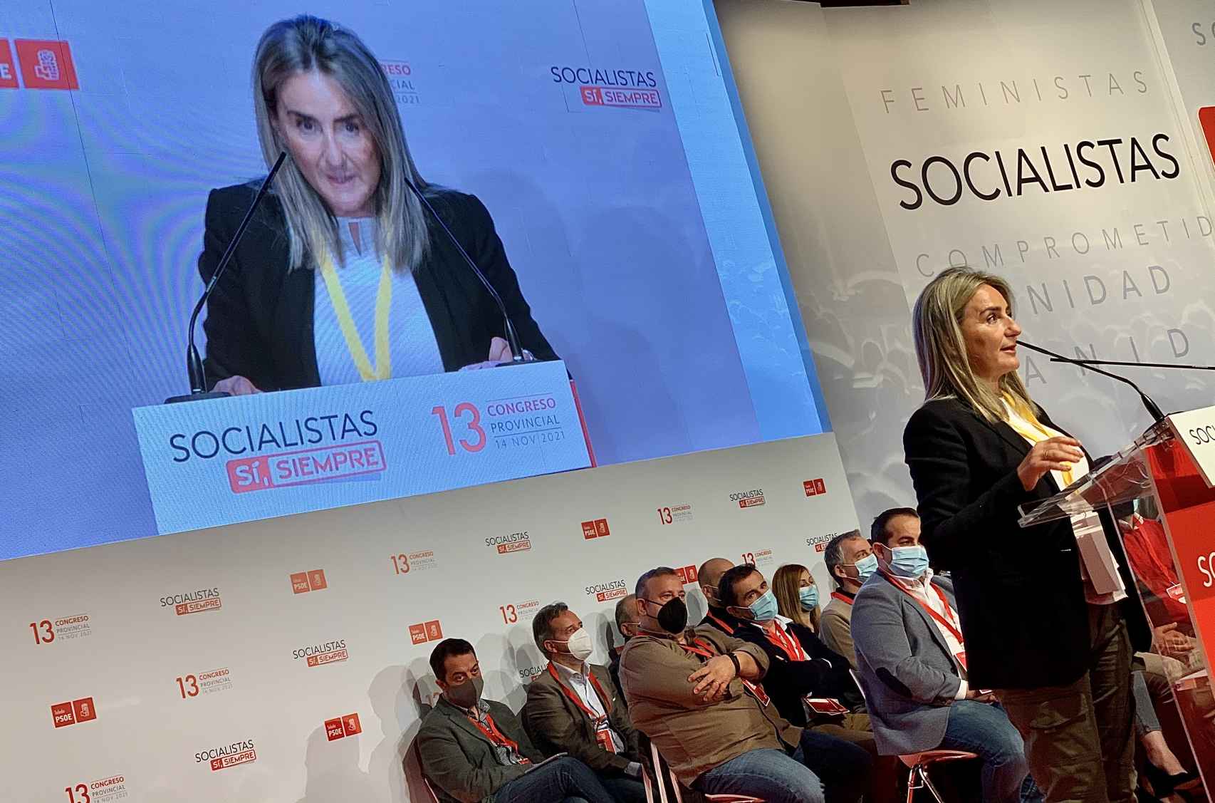 Milagros Tolón en el XIII Congreso Provincial del PSOE de Toledo
