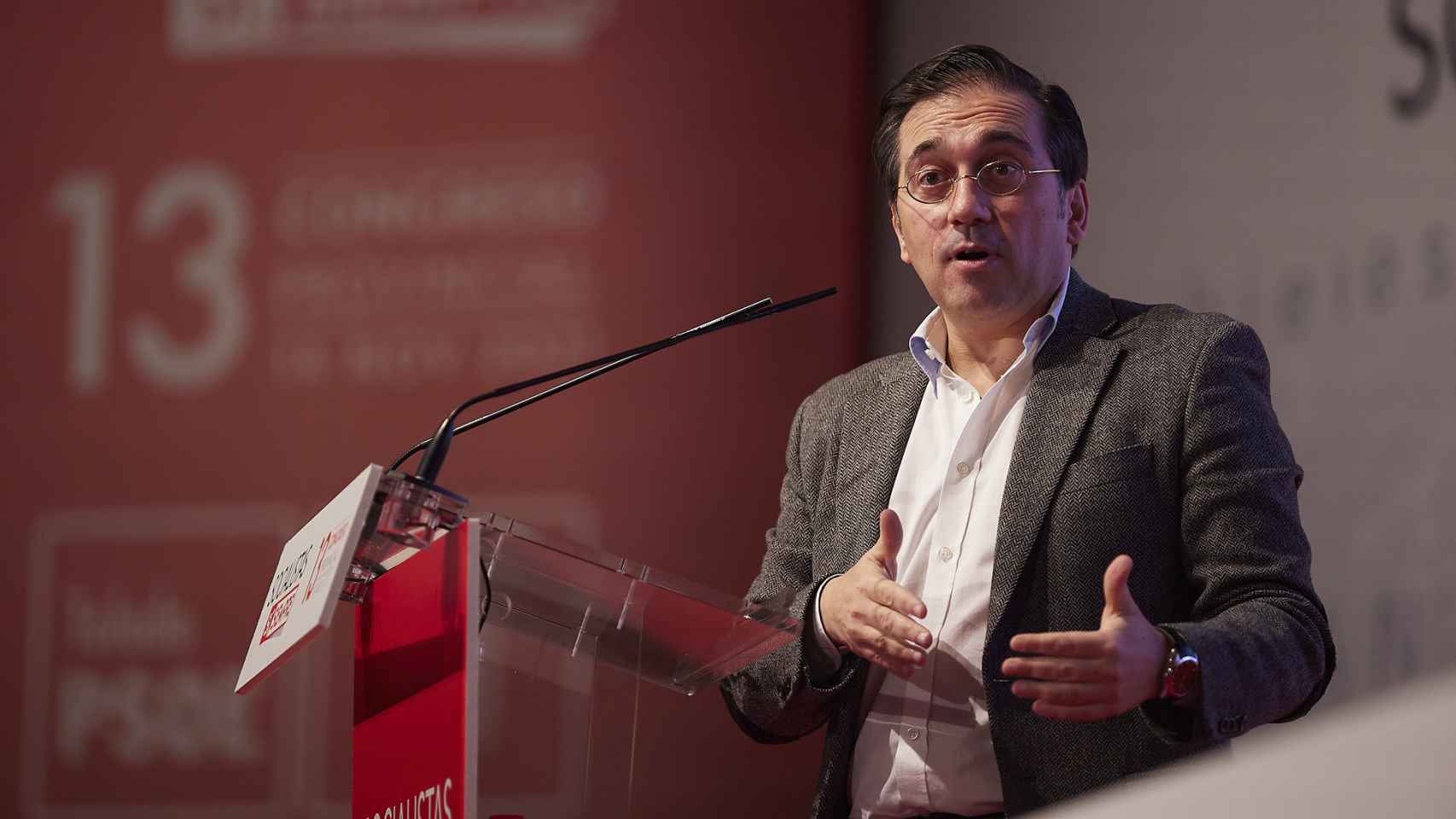 José Manuel Albares en el XIII Congreso Provincial del PSOE de Toledo
