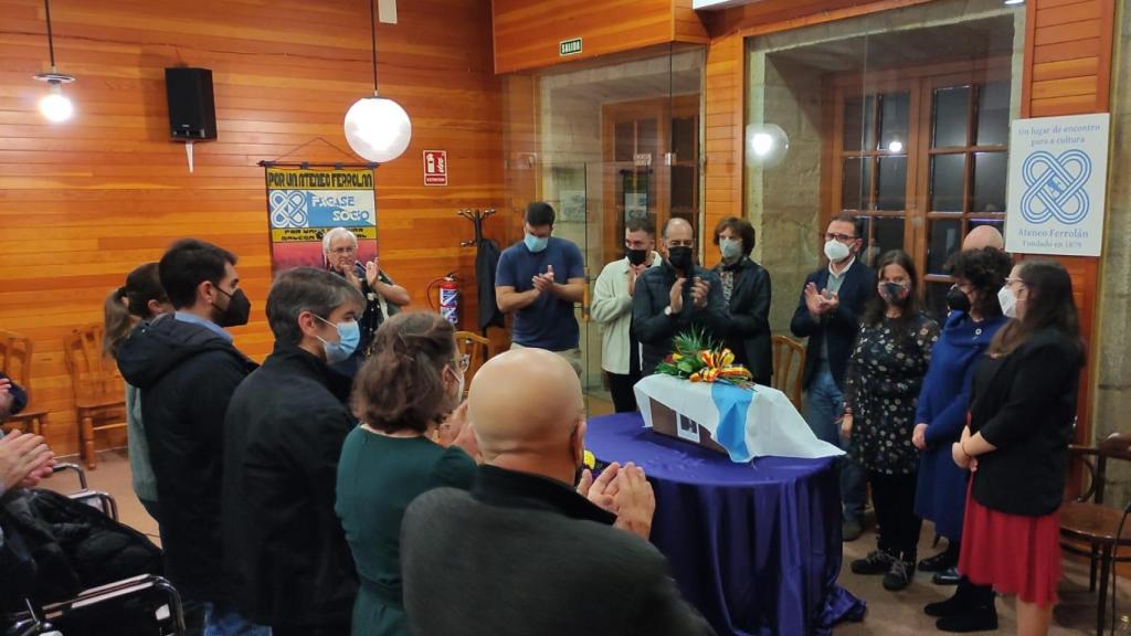 Acto de homenaje al guerrillero antifascista en Ferrol.