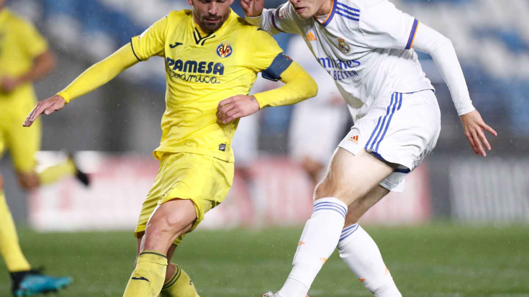 Andri Gudjohnsen, durante el partido frente al Villarreal.