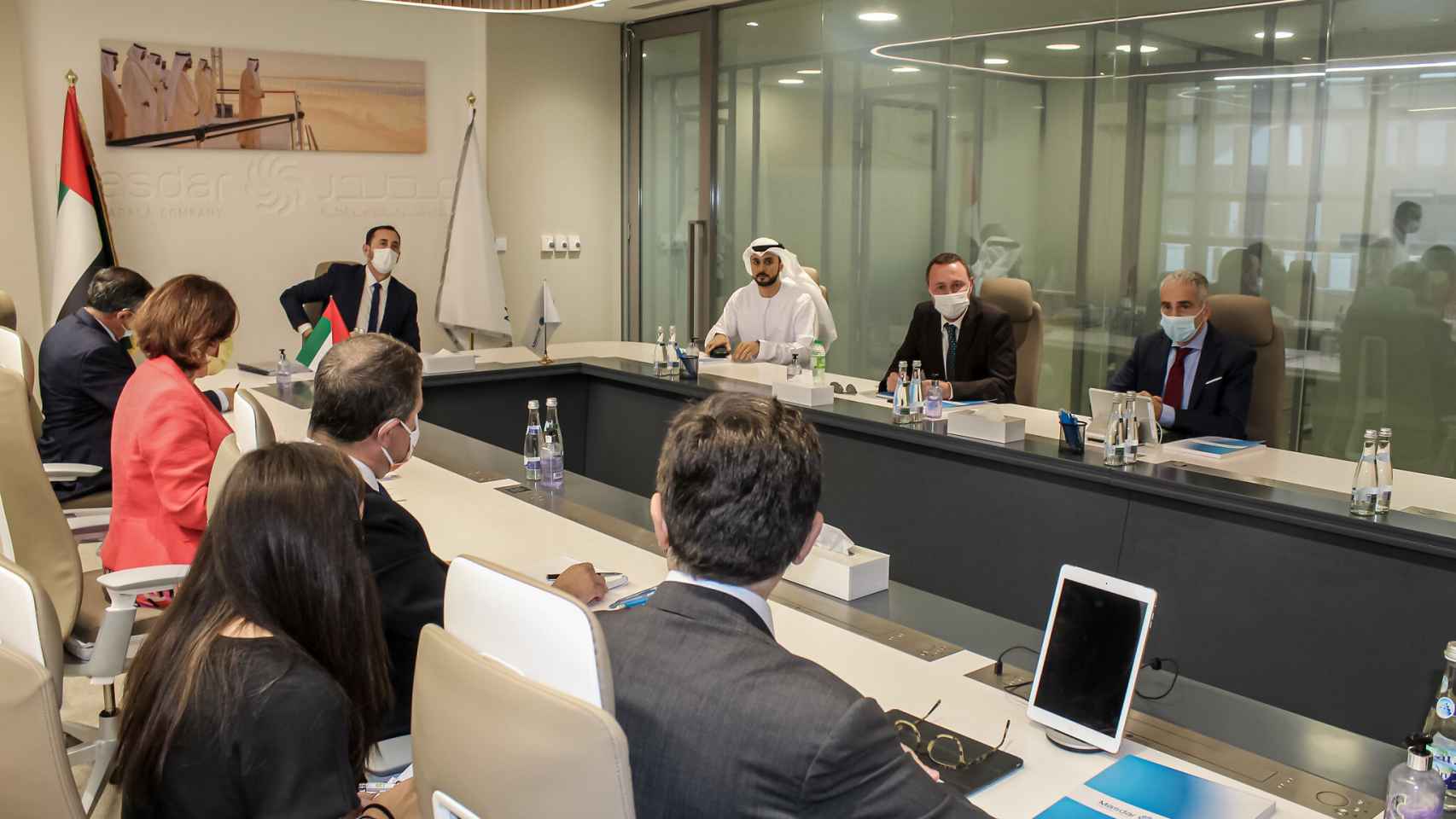 El Gobierno de Castilla-La Mancha se reúne con el fondo de inversión Masdar en los Emiratos Árabes Unidos. Foto: JCCM