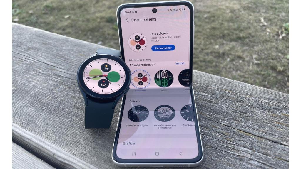 Samsung Galaxy Watch 4 y Galaxy Z Flip 3