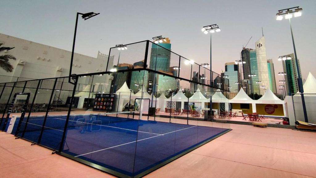 Una de las pistas de pádel del Khalifa International Tennis and Squash Complex de Qatar