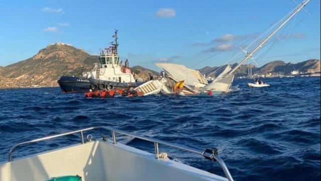 Hundimiento del catamarán 'Olé' en Cartagena.