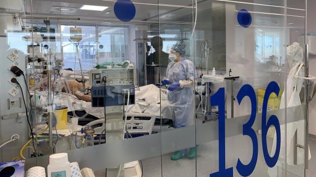 Una imagen de la UCI del Hospital Clínico de Málaga.