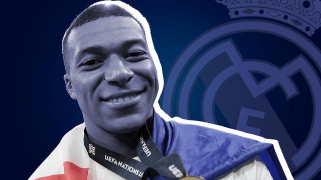 Kylian Mbappé, en un fotomontaje