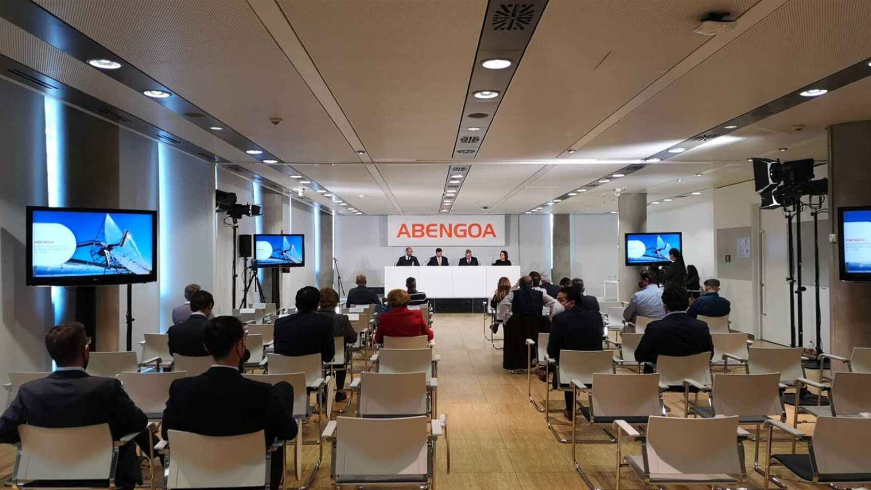 Junta de accionistas de Abengoa este martes en Palmas Altas.