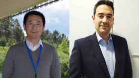 Los investigadores de la UVigo Jianbo Xiao y Francisco J. Barba.