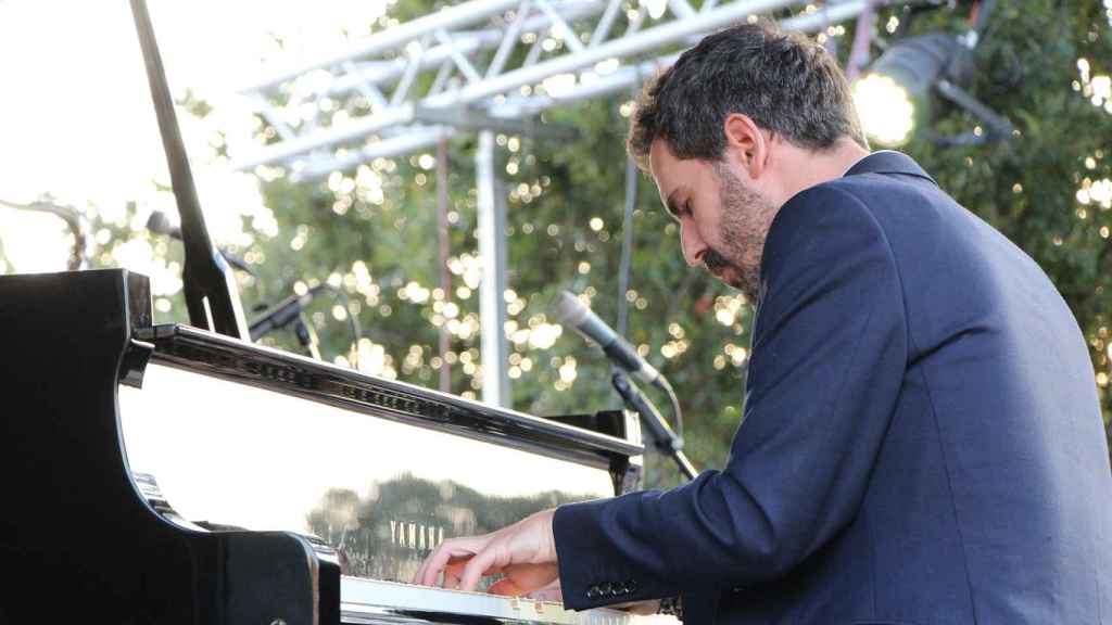 Imagen de Jean-Michel Pilc durante una actuación en el festival Nigranjazz