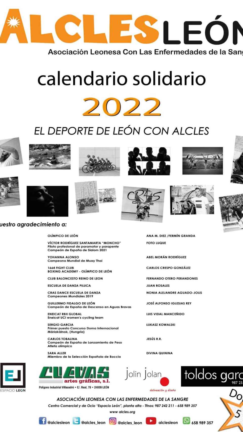 Cartel Presentación Calendario ALCLES LEÓN 2022