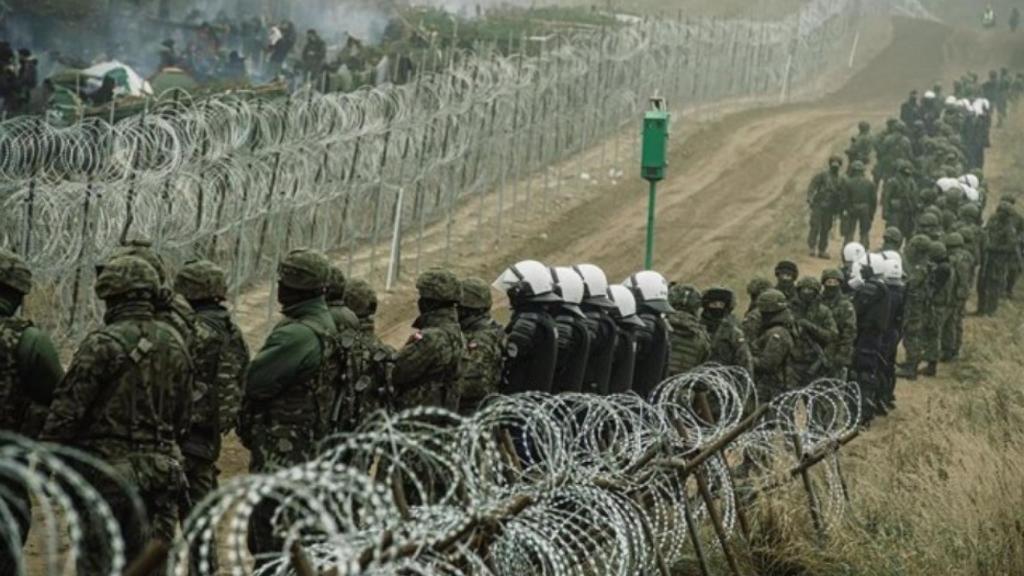 La frontera polaco-bielorrusa, esta semana.