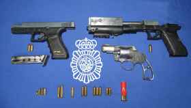 Armas intervenidas por la Policía Nacional