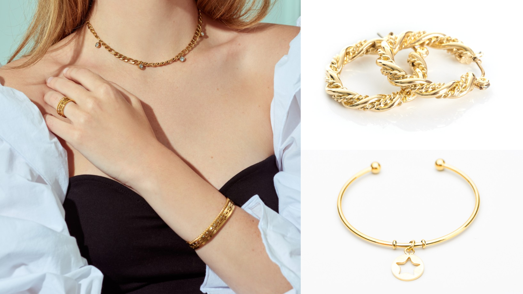 Los complementos dorados conseguirán que triunfes en las próximas fiestas.