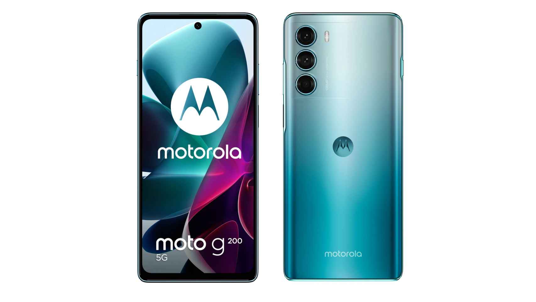 Motorola Moto G200 por delante y por detrás