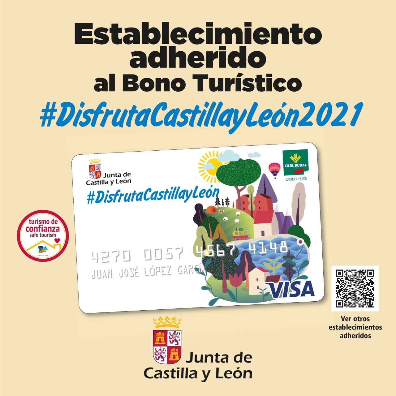 Cartel de la campaña de Bonos Turísticos de Castilla y León