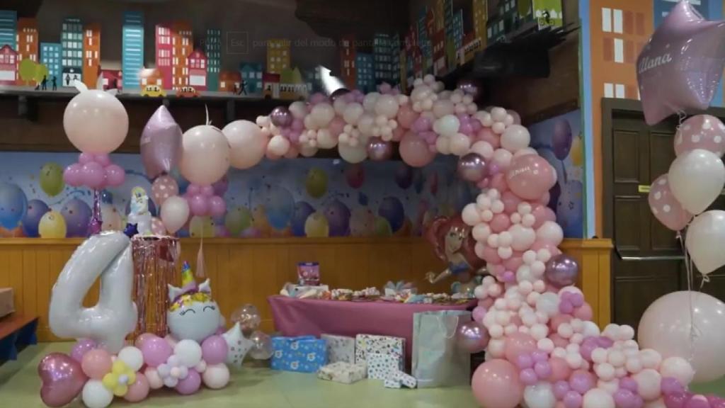 Detalles del cuarto cumpleaños de Alana Martina.