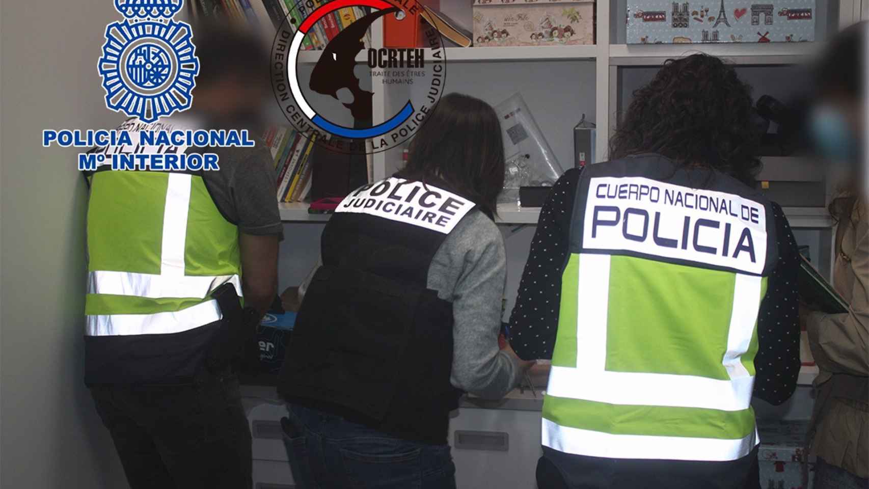 Policía Nacional y Policía Nacional de Francia, detienen a 15 personas por explotar sexualmente a mujeres paraguayas . Foto: Policía Nacional