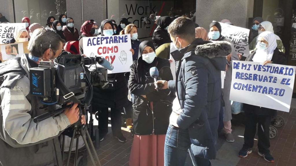 Manifestación en apoyo de Farah.