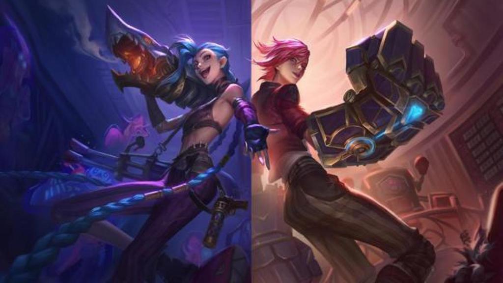 Este es el aspecto de Jinx y Vi en el 'League of Legends'.