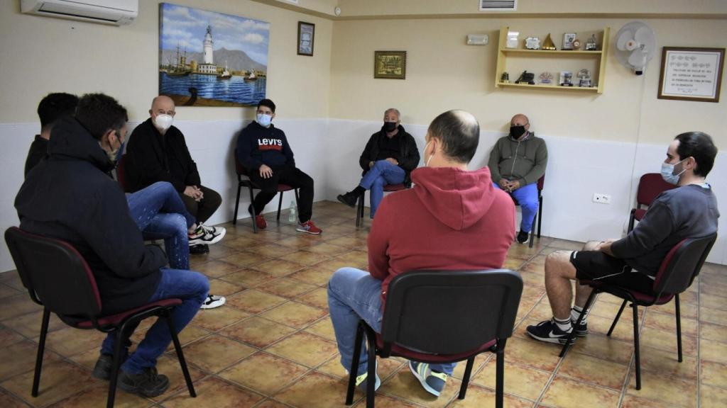 Un grupo de terapia en la asociación.