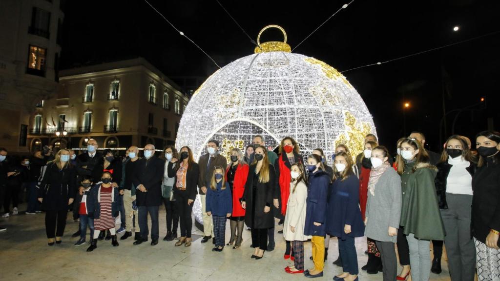 Encendido de luces de Navidad, Alicante.