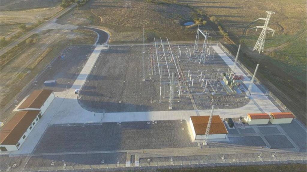 Imagen de una subestación eléctrica construida por Tecinsa