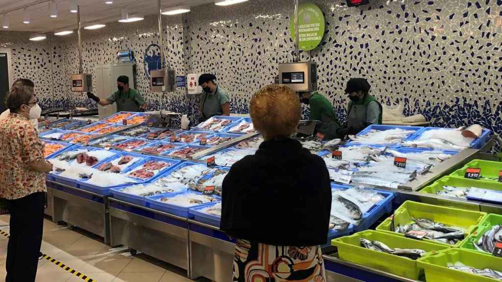 Una pescadería de los supermercados Mercadona.