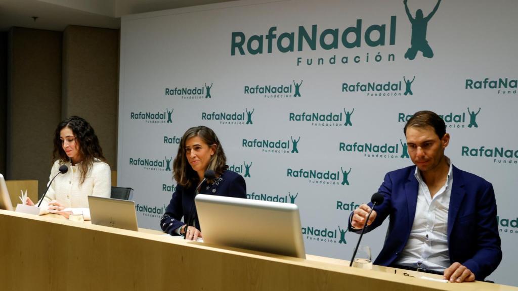 Rafa Nadal en el acto del décimo aniversario de su Fundación