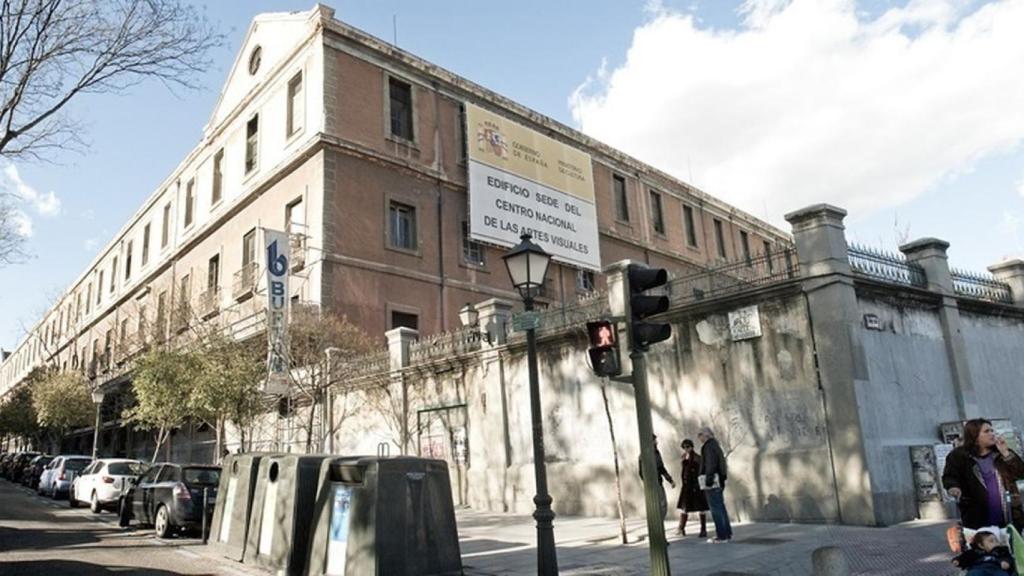 Fachada del Edificio Tabacalera en Madrid.