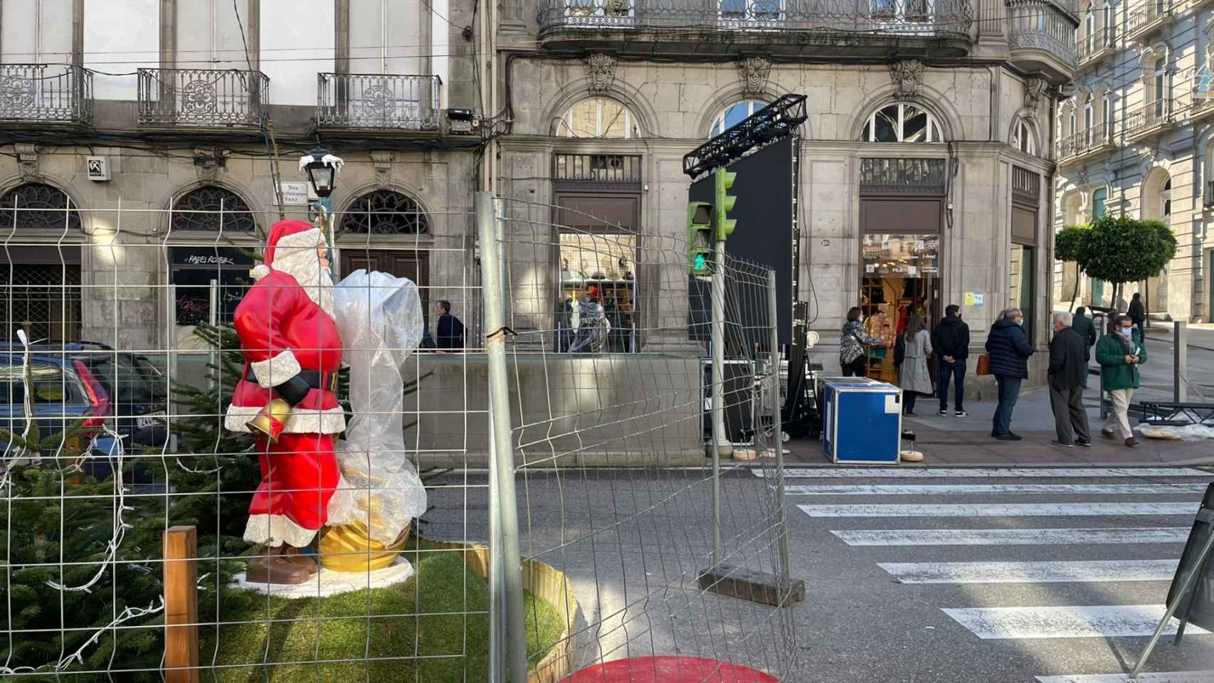 Vigo se prepara para el acto de encendido de luces de Navidad 2021-2022