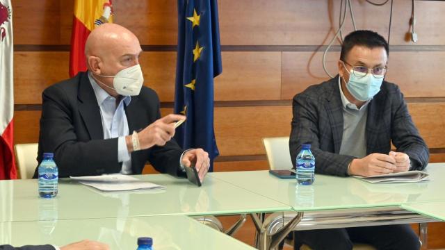 Reunión entre los consejeros de Castilla y León y Galicia