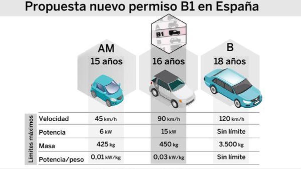 Esquema de los futuros permisos de conducir.