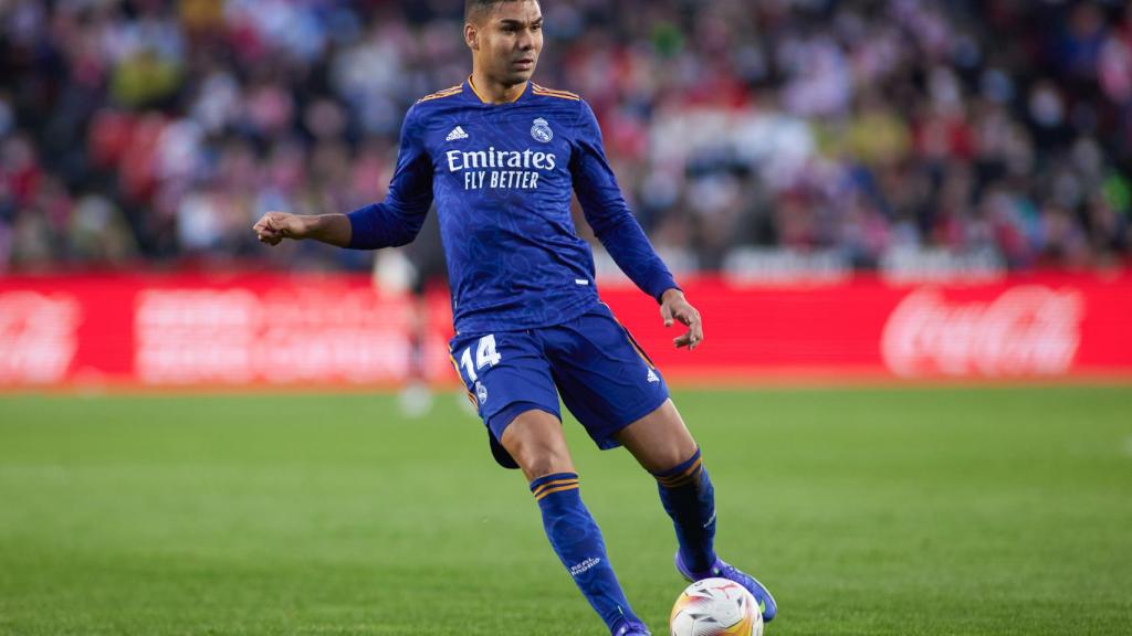 Casemiro, durante el Granada - Real Madrid