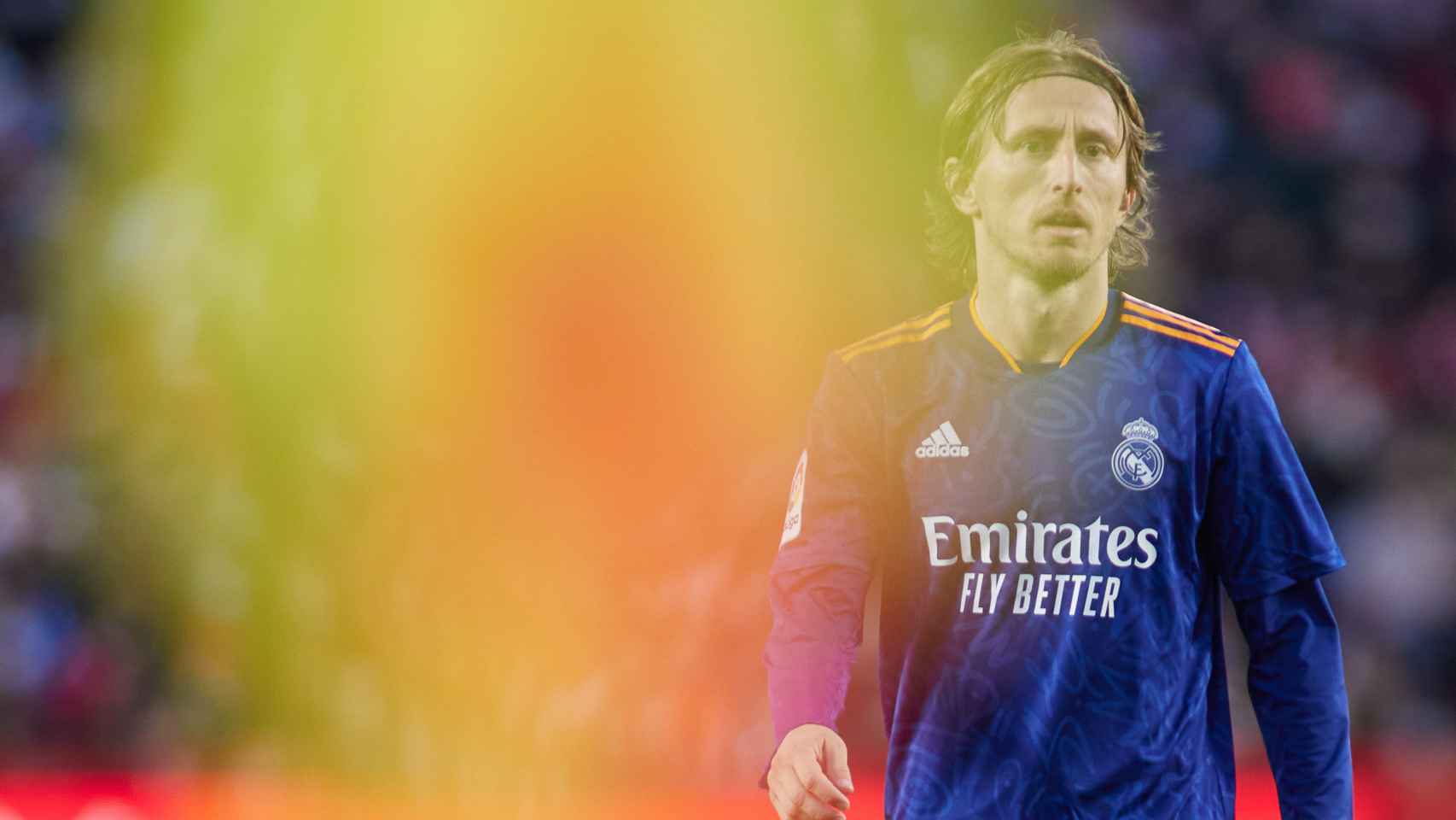 Luka Modric, durante el Granada - Real Madrid